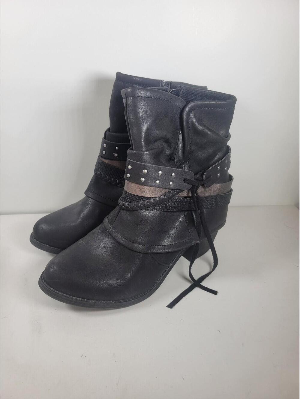 Women's Booties Maurices Black Ankle Boots Size 6.5 (37) Mediim